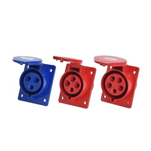 Concealed Inclined Socket 3 cores 4 5 Holes 16A/32A Waterproof Aviation Industry Male and Female Docking Set 413(3P32A IP44 Plug GP023) in Saudi Arabia