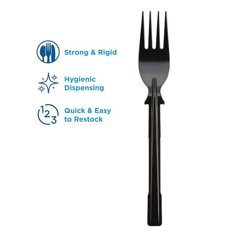 Dixie Ultra DUSSF5 Polystyrene Fork Refill, Black, 960/Carton in Saudi Arabia