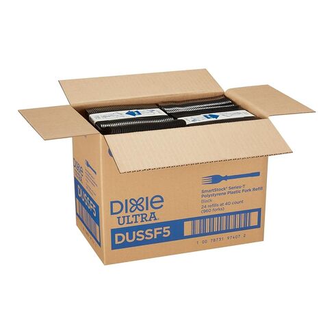 Dixie Ultra DUSSF5 Polystyrene Fork Refill, Black, 960/Carton in Saudi Arabia