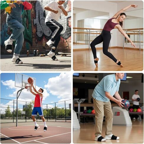 Dance Socks Over Shoes, 2 Pairs Anti-Slip Socks for Smooth Floors, Ballet Equipment for Turns and Spins, Dance Accessories for Women Men Adults in Kuwait