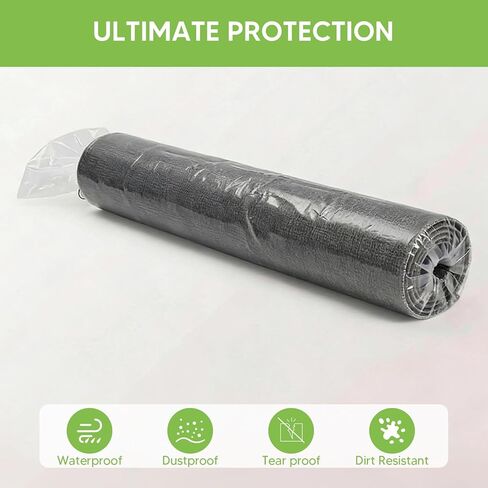 1 PC Plastic Rug Storage Bag for Moving, 4 Mil Heavy Duty Reusable Rug Shipping Bag, Fit Rolled Carpet Up to 9 x 12 Feet, Waterproof Clear Rugs Cover Protector, 130 x 26 Inches in Saudi Arabia