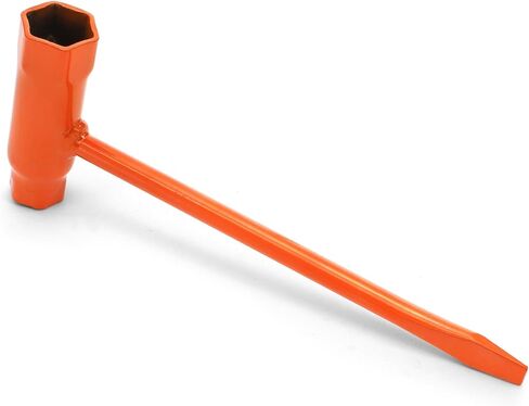 Okllen 9 Pack Chainsaw Scrench, T-Wrench Spanner Tool 13 by 19 mm (1/2x3/4inch), Combination Screwdriver and Wrench Adjustment Tool for Saws Chains Nuts Spark Plug, Orange in Saudi Arabia
