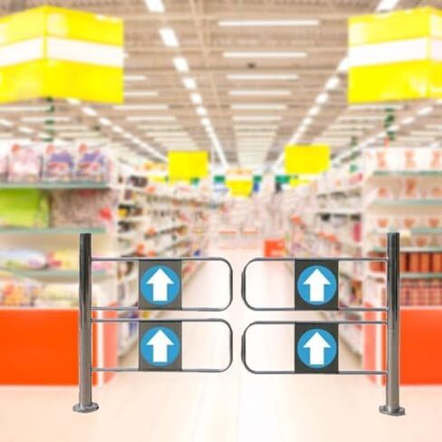 Automatic Closing Swing Gate 1 Way Safety Door for Supermarkets & Warehouses Metal Swing Brake for Libraries & Stores 100x100 Cm & Secure Access Control in Saudi Arabia