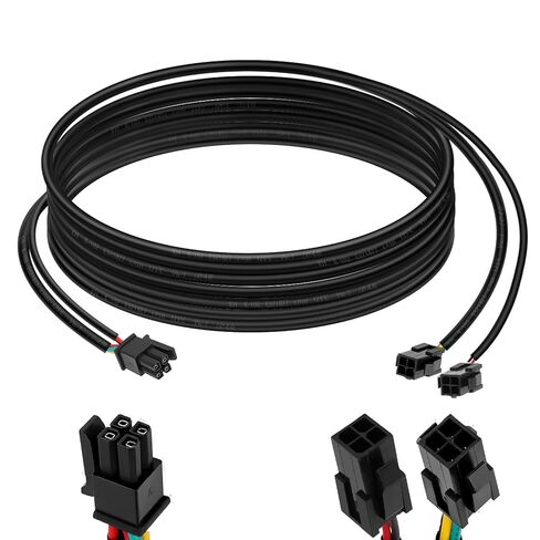 2-in-1 4pin Splitter Cable for Bambu Lab A1/A1 Mini/X1C/P1S/P1P 3D Printer,Create an Extra AMS Port,for AMS/AMS Lite and a 24V accessory (like LED light or cooling fan) 1M/3.3FT Extension Cord in Saudi Arabia