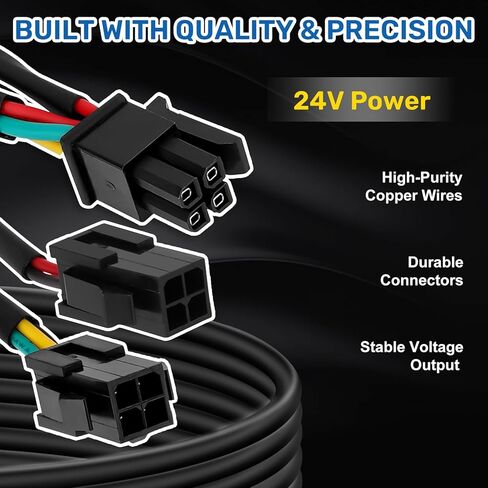 2-in-1 4pin Splitter Cable for Bambu Lab A1/A1 Mini/X1C/P1S/P1P 3D Printer,Create an Extra AMS Port,for AMS/AMS Lite and a 24V accessory (like LED light or cooling fan) 1M/3.3FT Extension Cord in Saudi Arabia