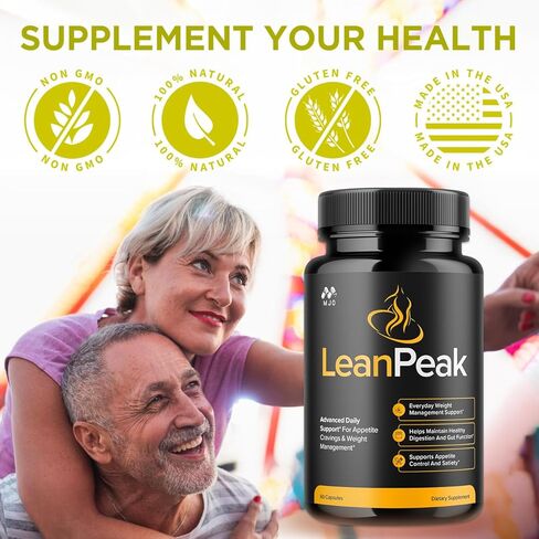 (3 عبوات) كبسولات LeanPeak، حبوب LeanPeak الرسمية مع جميع المكونات الطبيعية، مكمل Leanpeak المتقدم للصحة والعافية بشكل عام، دعم نمط الحياة الصحي ذو القوة القصوى الطبيعية (180 كبسولة) in Kuwait