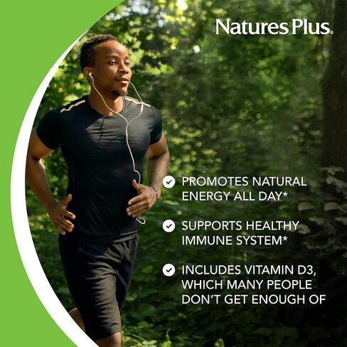 NaturesPlus Source of Life - 180 كبسولة - مكملات الفيتامينات والمعادن - تدعم الطاقة الطبيعية والصحة العامة - خالية من الغلوتين، نباتي - 20 وجبة in Kuwait