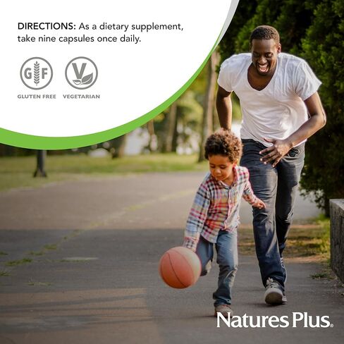 NaturesPlus Source of Life - 180 كبسولة - مكملات الفيتامينات والمعادن - تدعم الطاقة الطبيعية والصحة العامة - خالية من الغلوتين، نباتي - 20 وجبة in Kuwait