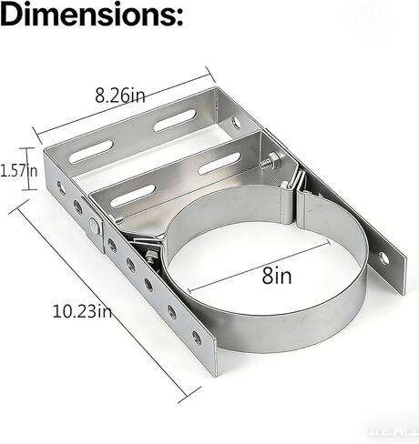 wall support304Stainless Steel Adjustable Wall Bracket, 8 Inch Wall Support Bracket for Wood Stove Pipe,6" Double Wall Chimney Pipe, Fireplace Pipe Wall Bracket,Chimney Pipe Holder in Saudi Arabia