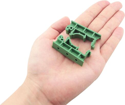 4 زوج البلاستيك DIN السكك الحديدية PCB تصاعد بين قوسين DRG-01 19x43 مللي متر الأخضر صينية قوس الناقل كليب PCB شرائح تثبيت in Saudi Arabia