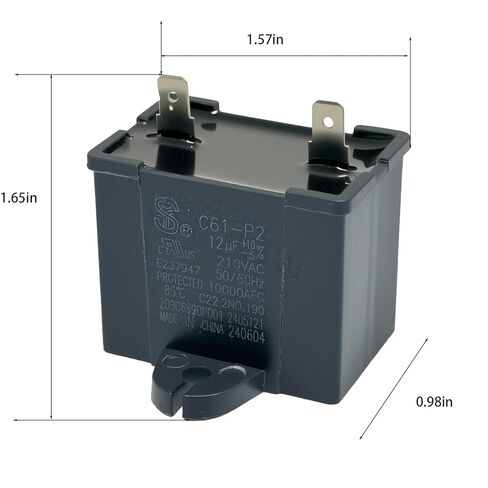 مكثف تشغيل الثلاجة C61-P2 12 فائق التوهج 210VAC يستبدل مكثف الثلاجة WR55X24064 WPW10662129 in Kuwait