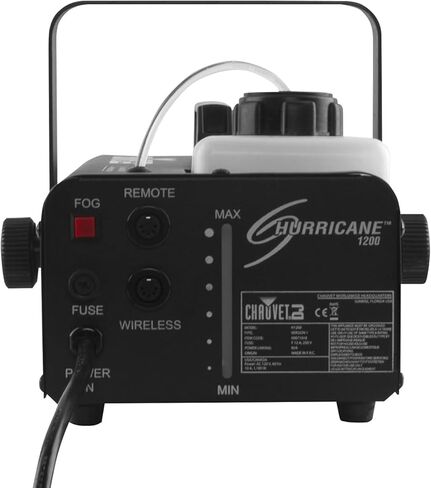ماكينة ضباب CHAUVET DJ H1200 مدمجة وخفيفة الوزن مع جهاز تحكم بمؤقت، أسود in Kuwait