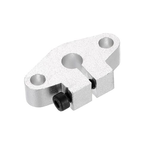 uxcell 4pcs shf10 ألومنيوم قضيب السكك الحديدية الدعم لعمود عمود قطره 10 مم ، أدلة ترشيح للسكك الحديدية الخطية لآلة CNC ، الطابعة ثلاثية الأبعاد ، معدات الأتمتة ، نغمة الفضة in Kuwait