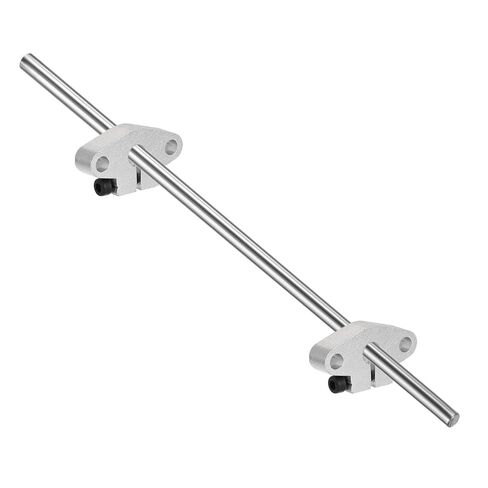 uxcell 4pcs shf10 ألومنيوم قضيب السكك الحديدية الدعم لعمود عمود قطره 10 مم ، أدلة ترشيح للسكك الحديدية الخطية لآلة CNC ، الطابعة ثلاثية الأبعاد ، معدات الأتمتة ، نغمة الفضة in Kuwait