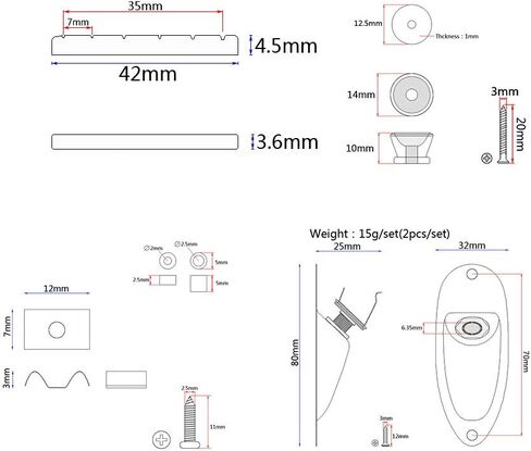 HUIOP Black ST Style جيتار كهربائي مجموعة كاملة من الملحقات DIY بما في ذلك Pickguard السلكية مسبقًا، التقاطات SSS وغيرها من الملحقات in Saudi Arabia