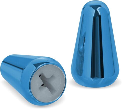 2pcs 5 Way Pickup Switch Tip, 3 Way Switch Cap Switch Knob Guitar Pickup Switch Tip Compatible with Strat Tele (Blue) in Saudi Arabia