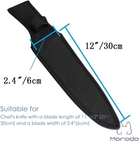Morodo 8" Chef Knife Scabbard Sheath (Black Nylon) in Saudi Arabia