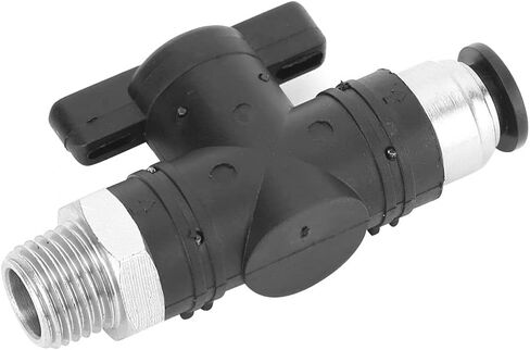Pneumatic Manual Valve with BSPP Male Thread, 8mm Quick Coupling Air Pipe Joint BC8-04 - Durable Plated Brass, Efficient Self - Locking Snap Joint for Industrial Use (BC8-03) in Saudi Arabia