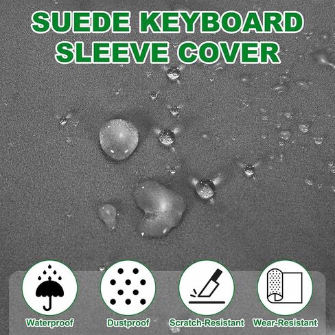 Keyboard Sleeve Cover Keyboards Portable Case (12.2" x 5.1", Gray) - Dustproof, Waterproof for Wireless Mechanical Keyboards in Saudi Arabia