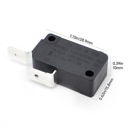 (2-Pack) for V7-1Z29E9 Micro Switch, Pin Plunger, Snap Action Compatible with Honeywell 25A @ 250VAC Suitable for Home appliances (air fryers) Industrial Control Systems Power Tools etc in Saudi Arabia