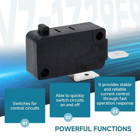 (2-Pack) for V7-1Z29E9 Micro Switch, Pin Plunger, Snap Action Compatible with Honeywell 25A @ 250VAC Suitable for Home appliances (air fryers) Industrial Control Systems Power Tools etc in Saudi Arabia