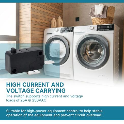 (2-Pack) for V7-1Z29E9 Micro Switch, Pin Plunger, Snap Action Compatible with Honeywell 25A @ 250VAC Suitable for Home appliances (air fryers) Industrial Control Systems Power Tools etc in Saudi Arabia