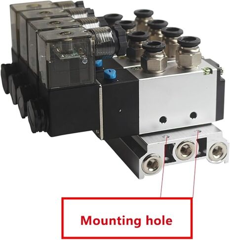 4v210-08 Manifold Value Pneumatic Valve 5/2 Solenoid Group Island Cylinder Reversing Distributor 1Pcs(DC12V 8 IN 8 OUT) in Saudi Arabia