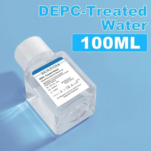 CryoKing DEPC-Treated Water, Diethylpyrocarbonate-Treated Ultrapure Water, More than 99.99% Purity, Lab-grade Purified, Sterilization, RNase & DNase Free, Proteinase Free, 100ml/Bottle in Saudi Arabia