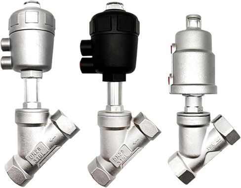 304 stainless steel High Temperature And Corrosion Steam Pneumatic Valve Y Type Internal Thread Angle(AS Type DN40) in Saudi Arabia