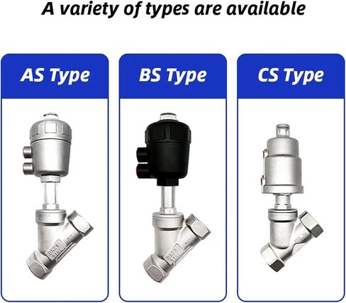 304 stainless steel High Temperature And Corrosion Steam Pneumatic Valve Y Type Internal Thread Angle(AS Type DN40) in Saudi Arabia