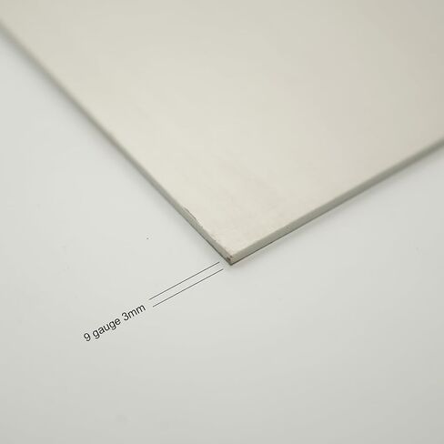 T316 Stainless Steel Sheet,9 Gauge 3 mm Thickness SS316 Plate Sheet for Crafting, Not Magnetic Flat Sheets of Metal for Kitchen DIY Craft Making. in Saudi Arabia