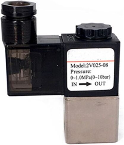 صمام التحكم 2V025 2V025-06 1/8 "2V025-08 1/4" 2/2 طريقة 1 قطعة (2V025-08-I (جروميت)، AC220V (-A)) in Kuwait