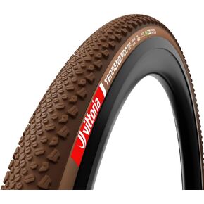 Vittoria Terreno PRO T50 Mixed Gravel Race 700x45c Tubeless Tire - 92% Renewable & Recycled Eco Race Construction, Natural Brown in Kuwait