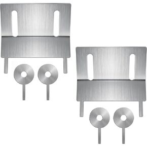 2 Sets Flatbed Hoist Covers with Mounting Tabs Marine Grade Stainless Steel for Easy Installation and Durable Performance in Kuwait