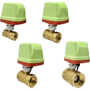 1/2 3/4 1 1-1/4 Inch 2 Way Brass Electric Ball Valve 220V 24V 12V Motorized Big Torque Metal Motor 1Pcs(DN25,220VAC_CR03) in Saudi Arabia