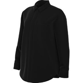 Nike 24.7 PerfectStretch Women's Dri-FIT Oversized Long-Sleeve Shirt (HM8385-010, Black/Dark Smoke Grey) Size Medium in Kuwait