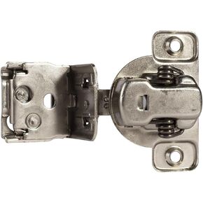 Cabinet Hinge Satin Nickel Hinges for Kitchen Cupboard 1-1/2 Inch Overlays Furniture Face Frame Door 2Pcs(1.3 Inch 2PS) in Saudi Arabia