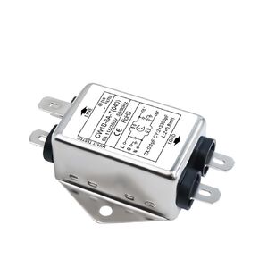 Single-Phase AC Power Filter SW1B with line Single and Double-Stage CW1BL2-6A10A-T Welding Piece-L Interference Purification(CW1B -10A -T-040 Soldering Lug) in Kuwait