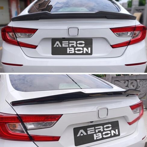 AeroBon Real Carbon Fiber Trunk Spoiler Compatible with 2018-2022 Honda Accord 10th Gen Rear Spoiler (TR Style) Tuned Racing in Saudi Arabia