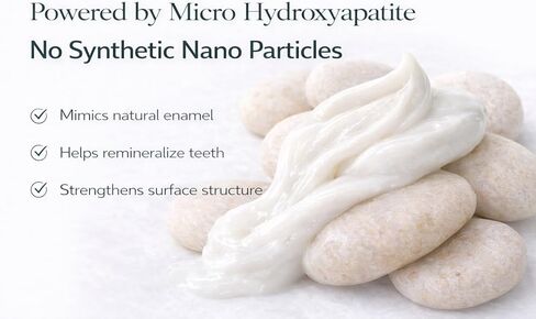 7.5% Micro Hydroxyapatite Toothpaste (Not Nano) – Enamel Remineralization & Sensitive Teeth Care – Fluoride-Free + Niacinamide (B3) – KLARI 4.23 oz in Saudi Arabia