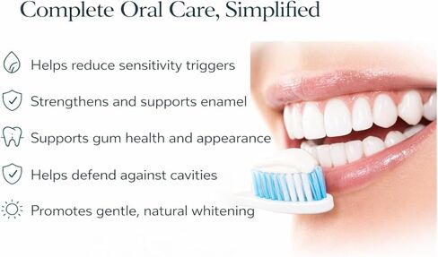 7.5% Micro Hydroxyapatite Toothpaste (Not Nano) – Enamel Remineralization & Sensitive Teeth Care – Fluoride-Free + Niacinamide (B3) – KLARI 4.23 oz in Saudi Arabia