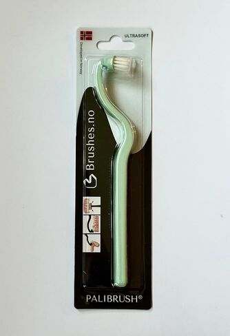 PALIBRUSH® Periodontitis Ortho Implants Toothbrush Cleaning Cure Periodontitis Gingivitis Smokers Save Your Teeth and Implant Norwegian Designed Ergonomic Grip Curved Brush Head in Saudi Arabia