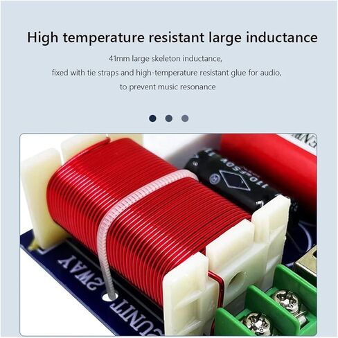 مقسم تردد قابل للتعديل 2-Way 250W لدائرة مرشح مكبر الصوت DIY مثالية للمسرح المنزلي والأنظمة in Kuwait