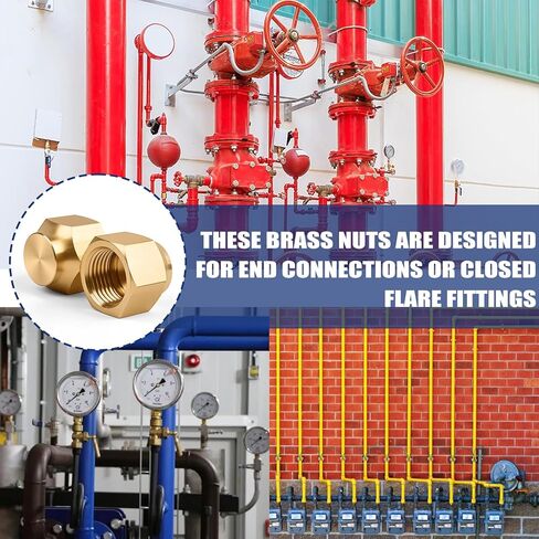 غطاء متوهج، غطاء نحاسي مقاس 3/8 بوصة SAE لقابس سدادة تركيب أنبوب مضيئة 45 درجة - 5 قطع in Kuwait