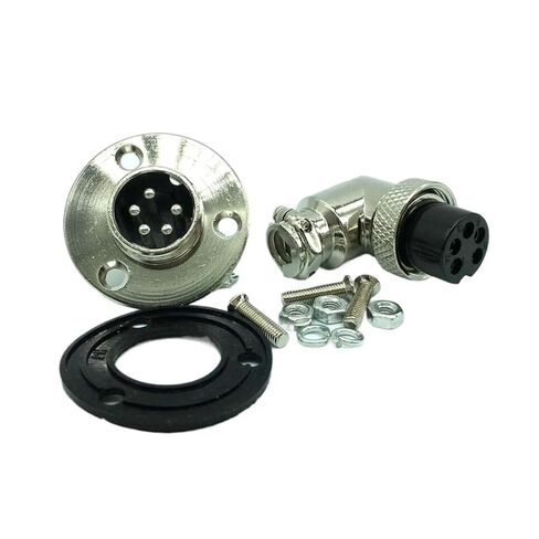 1PCS 5-pin 16mm GX16 Right Angle disc Flange in Saudi Arabia