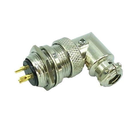 1PCS GX16 Right Angle 3-pin Chassis Socket Reverse in Saudi Arabia