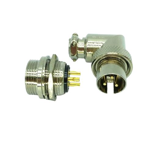 1PCS GX16 Right Angle 3-pin Chassis Socket Reverse in Saudi Arabia