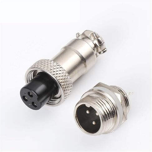 موصل دائري GX12 5/10Set 2 3 4 5 6 7 8pin مقبس الطيران للذكور والإناث (GX12-6Pin، موصل الخط_إدراج أنثى_5 مجموعة) in Saudi Arabia