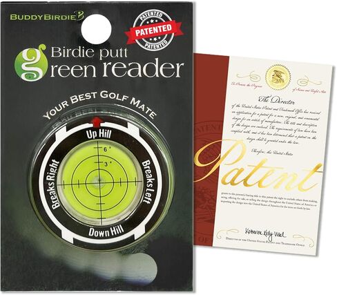 BUDDYBIRDIE Birdie Putt Green Reader | Poker Chip Style Ball Marker Compact & Stylish Golf Putting & Green Reading Aid Bubble Level High Precision Alignment Reader Tool Golf Accessories in Saudi Arabia