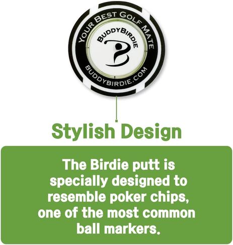 BUDDYBIRDIE Birdie Putt Green Reader | Poker Chip Style Ball Marker Compact & Stylish Golf Putting & Green Reading Aid Bubble Level High Precision Alignment Reader Tool Golf Accessories in Saudi Arabia